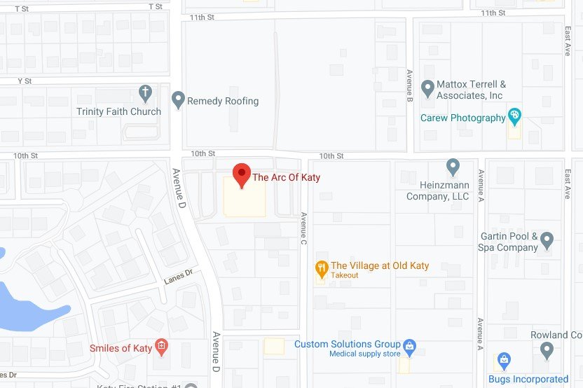 The Arc of Katy is located at the intersection of Ave. D and 10th Street in downtown Katy and provides social activities for those with intellectual and developmental disabilities.